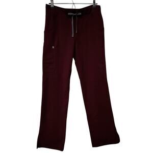 Figs Cade Cargo Scrub Technical Collection Pants Women S Burgundy Wine Merlot